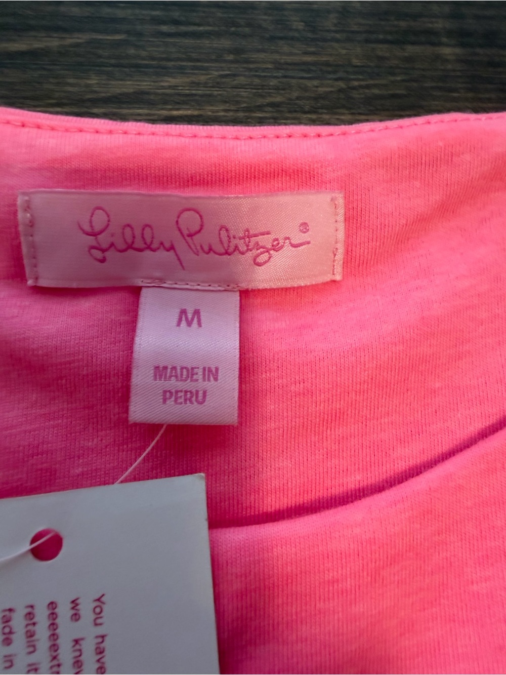 Lilly Pulitzer Pink Ruffle Cold-Shoulder Top - NWT - Picture 3 of 3